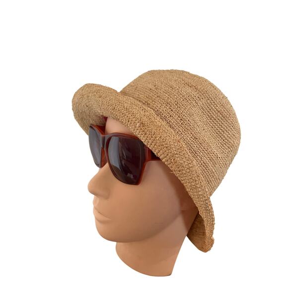 LILLY PULITZER Poolside Hat (No Ribbon) Travel Vacation Beach Straw Sun Hat - Picture 2 of 7